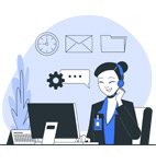 We provide end-to-end support